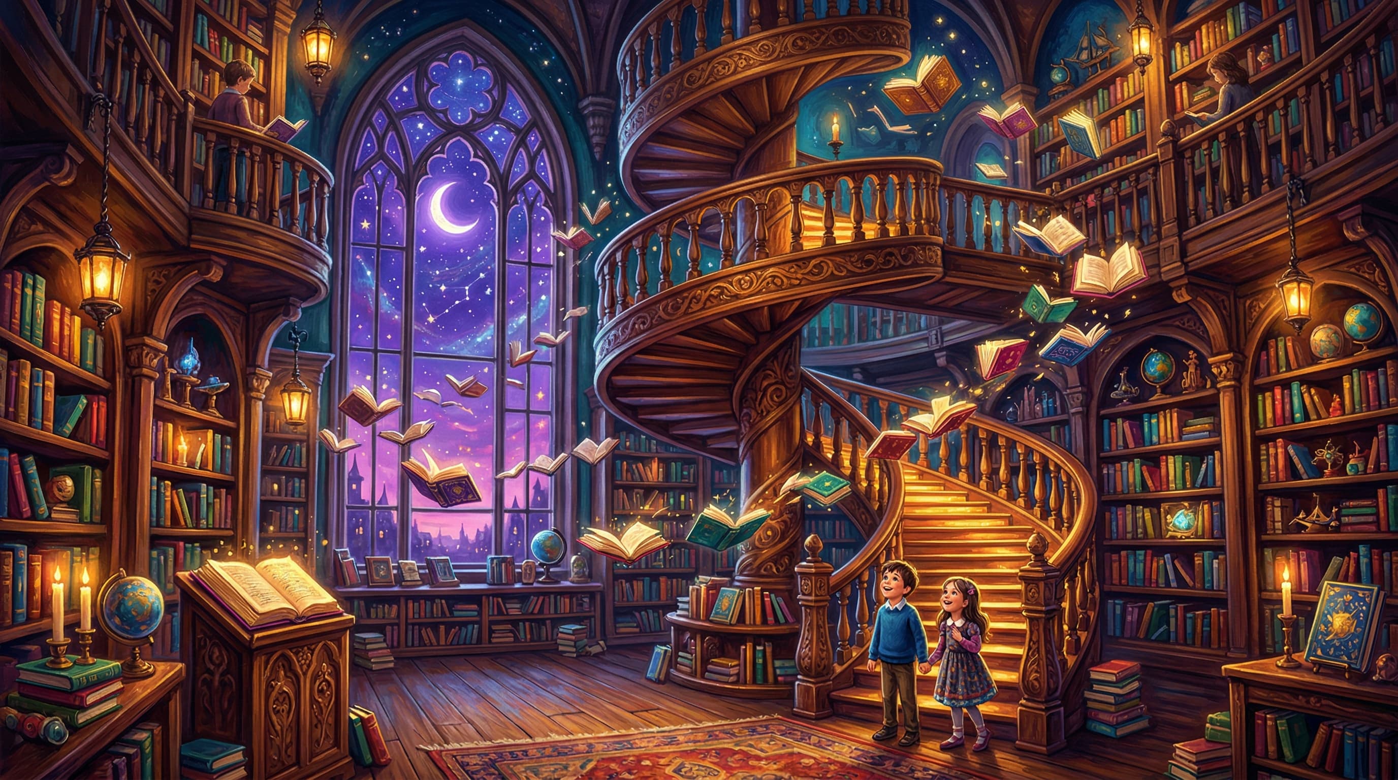 Watercolor Bookstore